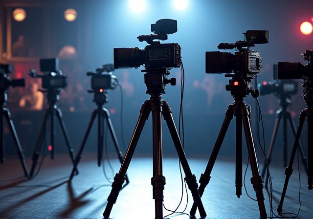 Multicamera setup for live broadcasting